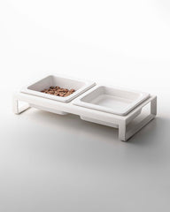 Pet Food Bowl - Steel + Ceramic