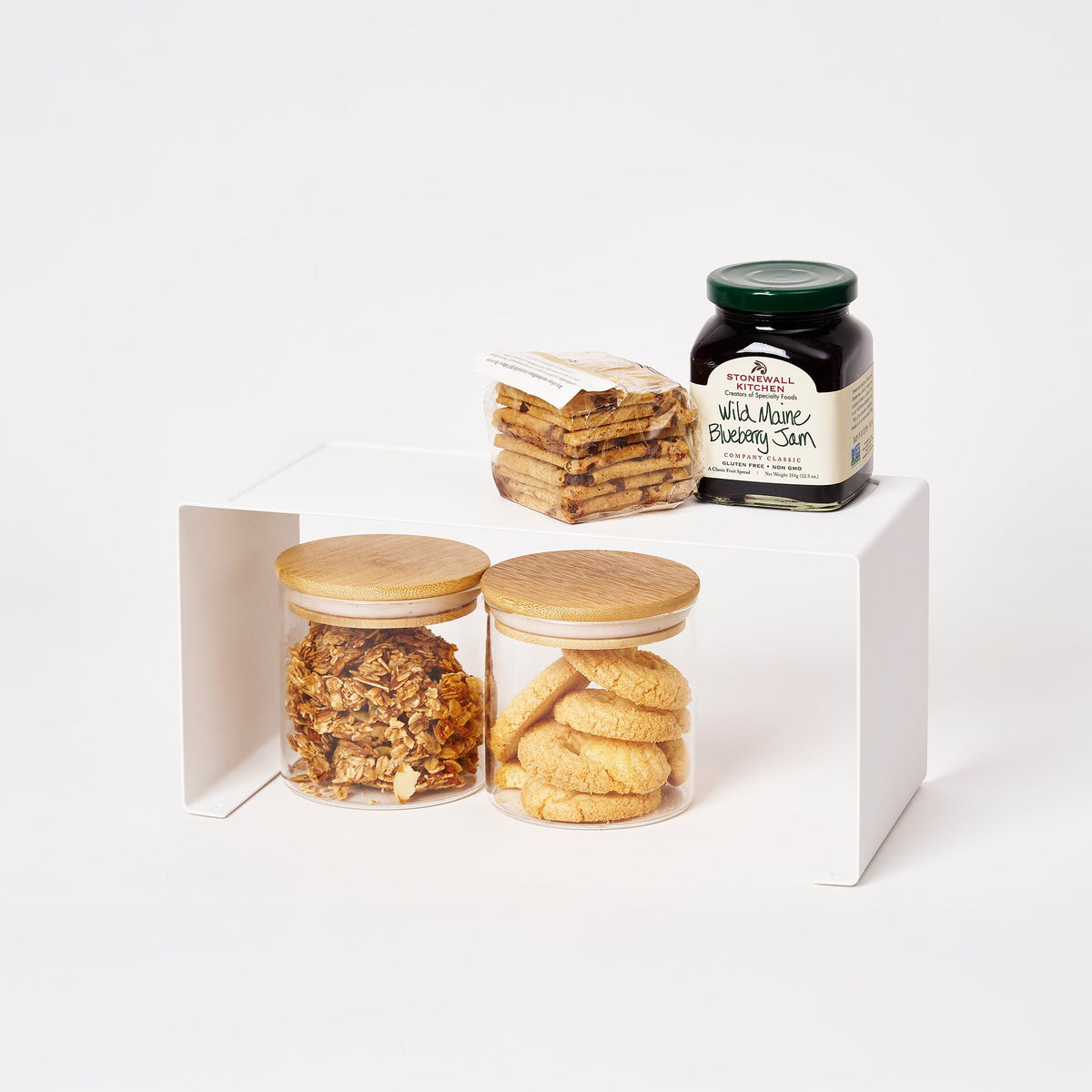 Stackable Countertop Shelf - Two Sizes - Steel