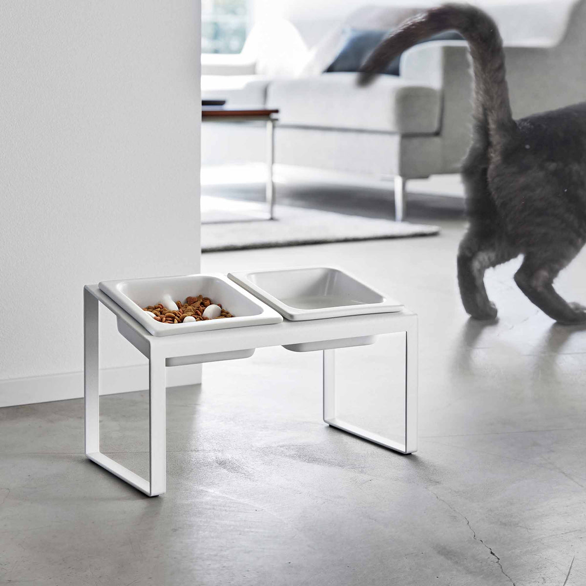 Slow Feeder Pet Bowl - Steel + Ceramic