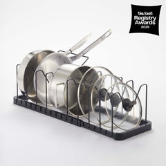 Adjustable Pot Lid Organizer - Steel