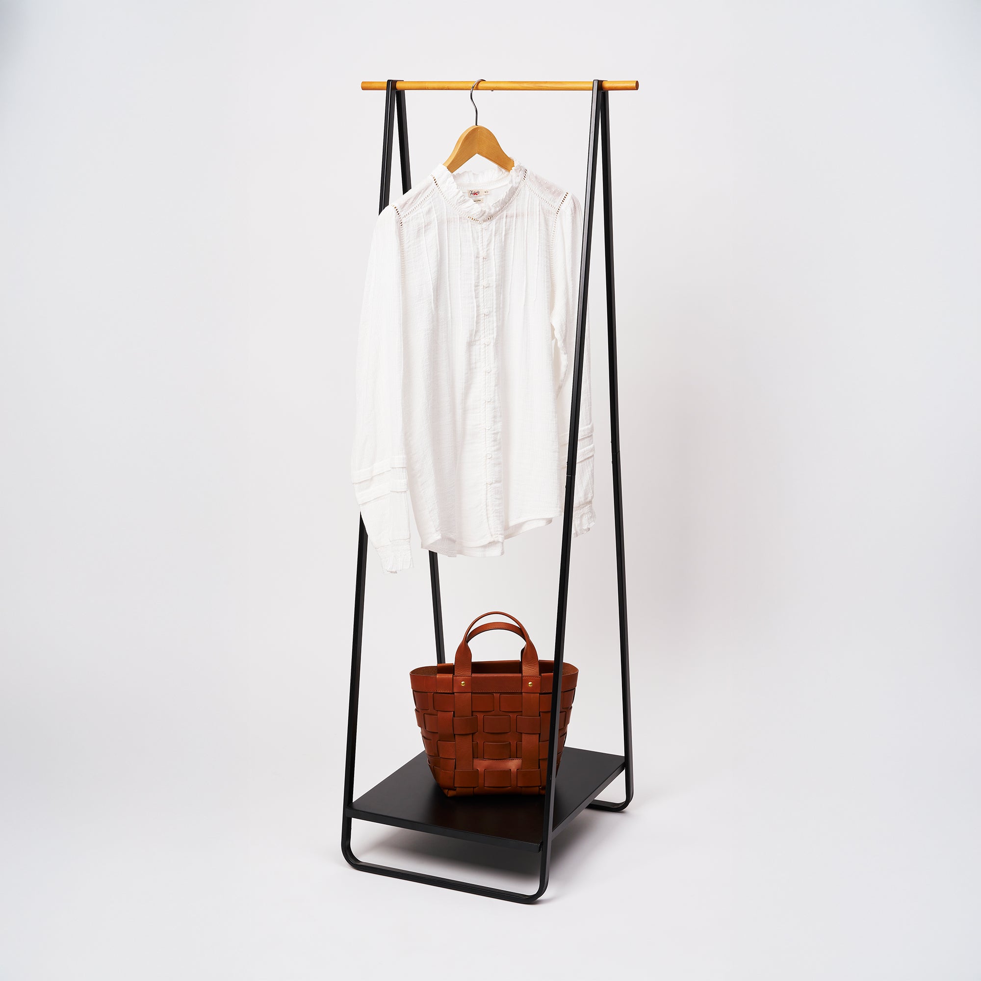 Coat Rack with Shelf (55" H)  - Steel