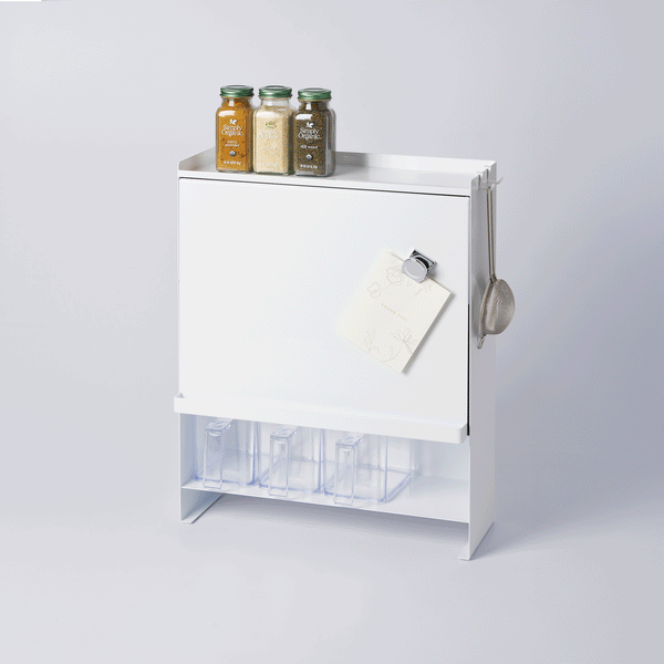 Concealable Spice Rack - Steel