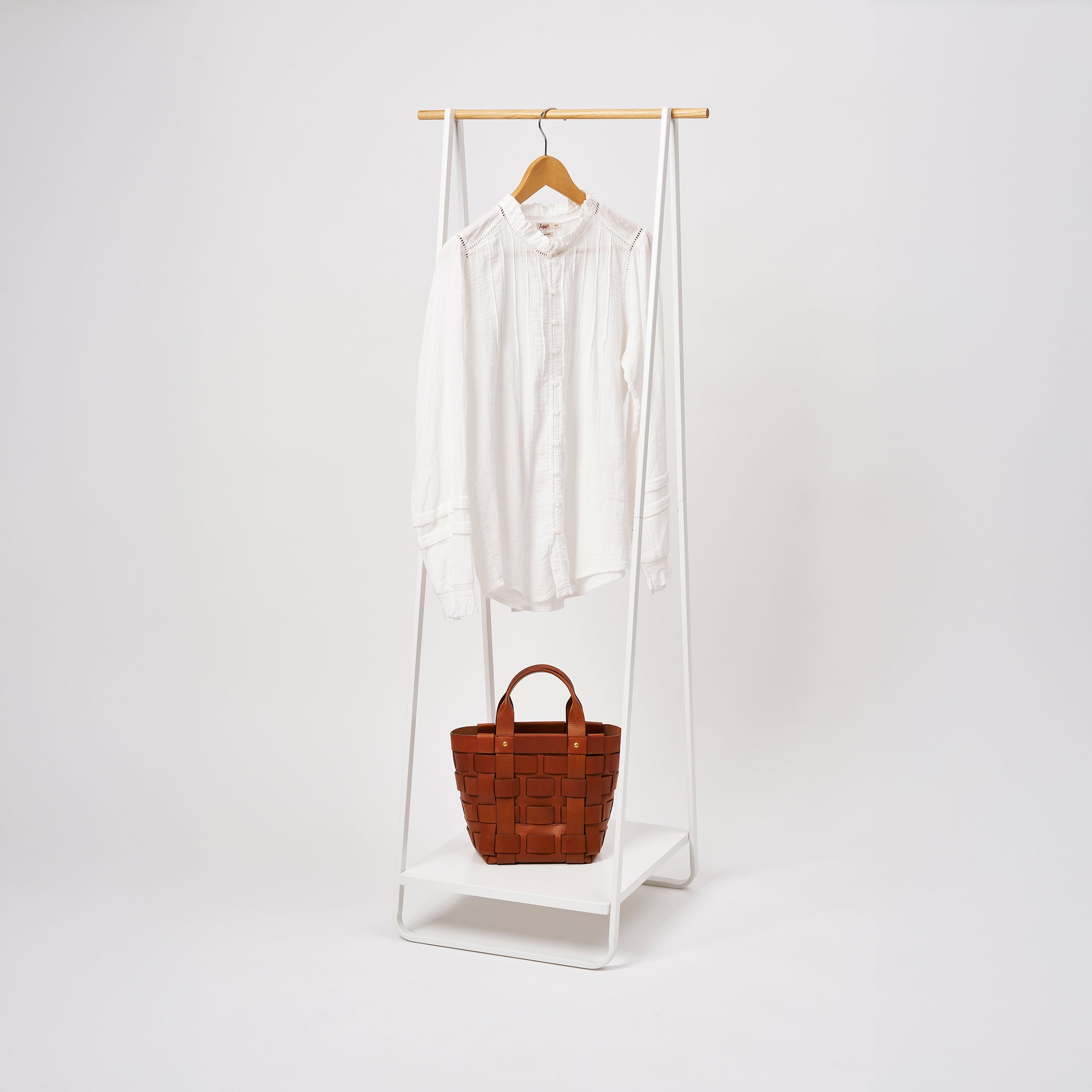Coat Rack with Shelf (55" H)  - Steel