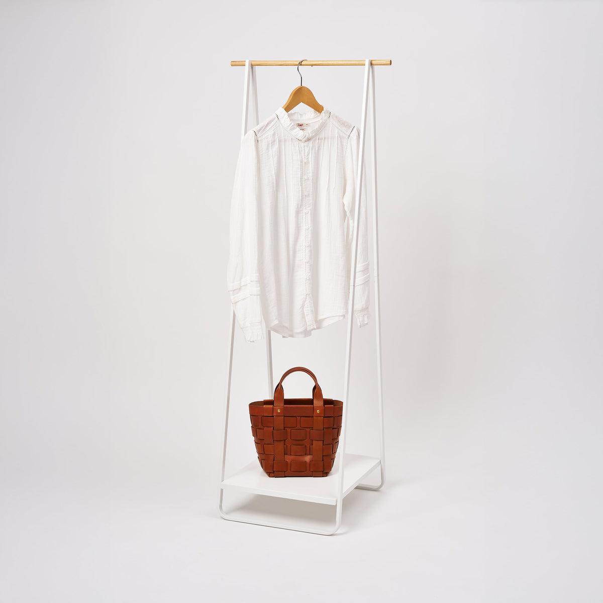 Coat Rack with Shelf (55" H)  - Steel