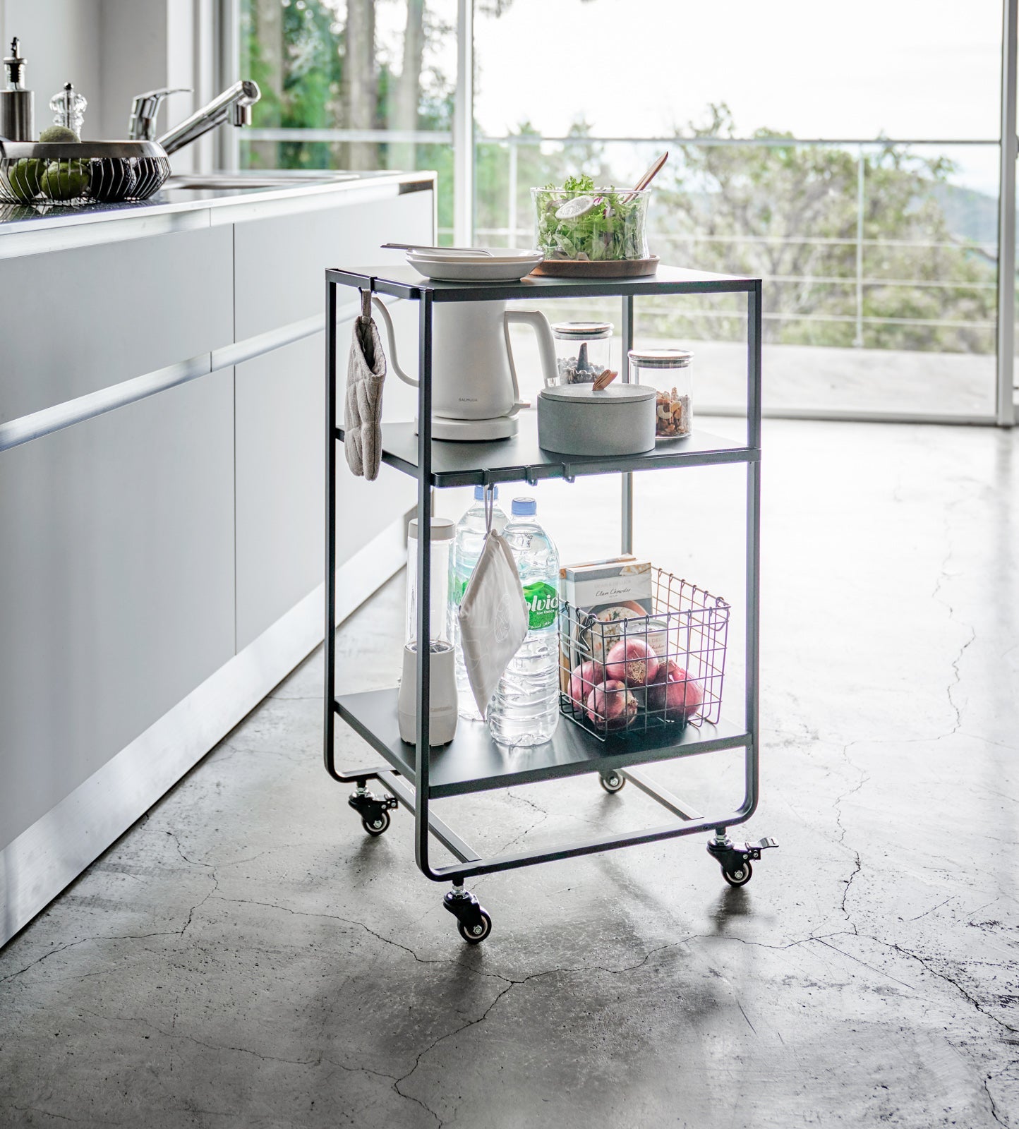 Rolling Utility Cart (32" H)  - Steel