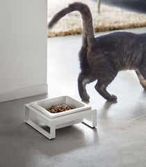 Single Pet Food Bowl - Steel + Ceramic